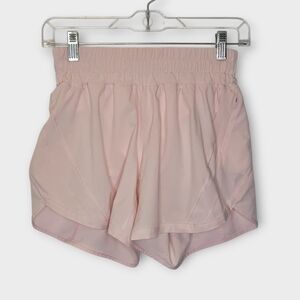 Lululemon Track That Mid Rise Lined Shorts 4 Strawberry Milkshake Pink